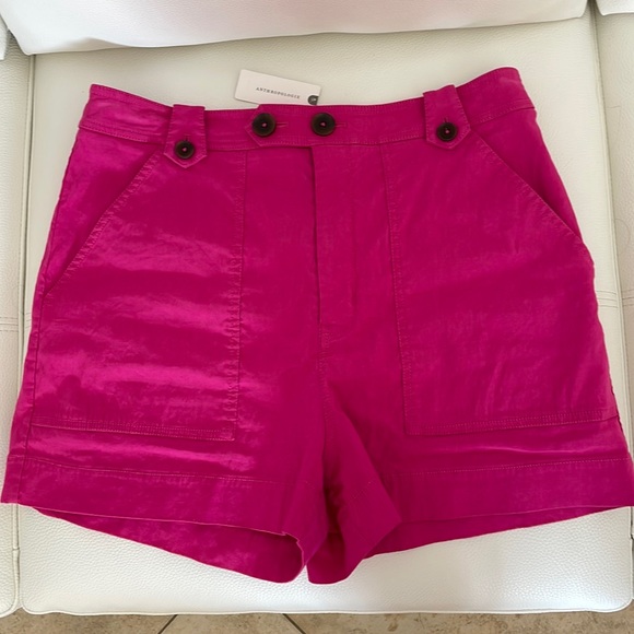 Anthropologie Pink Shorts - Picture 1 of 7